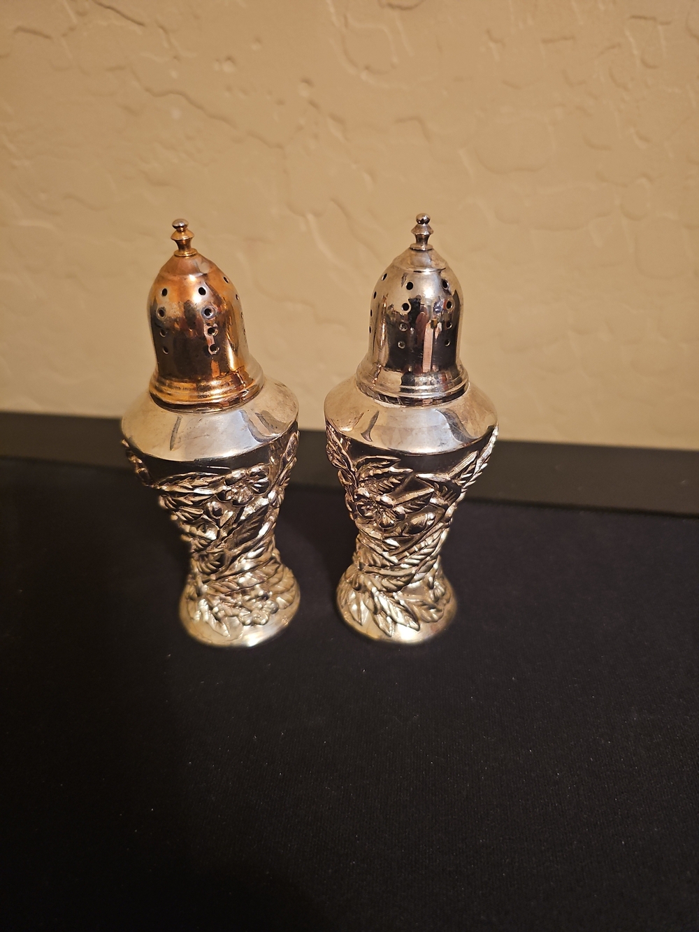 Silver Plated Salt and Pepper Shakers Vintage  International Silver Company
